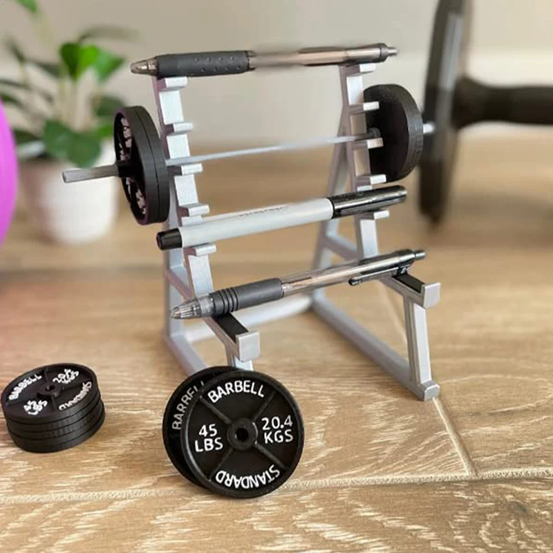 1Pc Creative Plastic Barbell Rack Pen Holder Mini Squat Rack With Barbells Funny Weightlifting Gift Organizer Desktop Decoration
1Pc Creative Plastic Barbell Rack Pen Holder Mini Squat Rack With Barbells Funny Weightlifting Gift Organizer Desktop Decoration