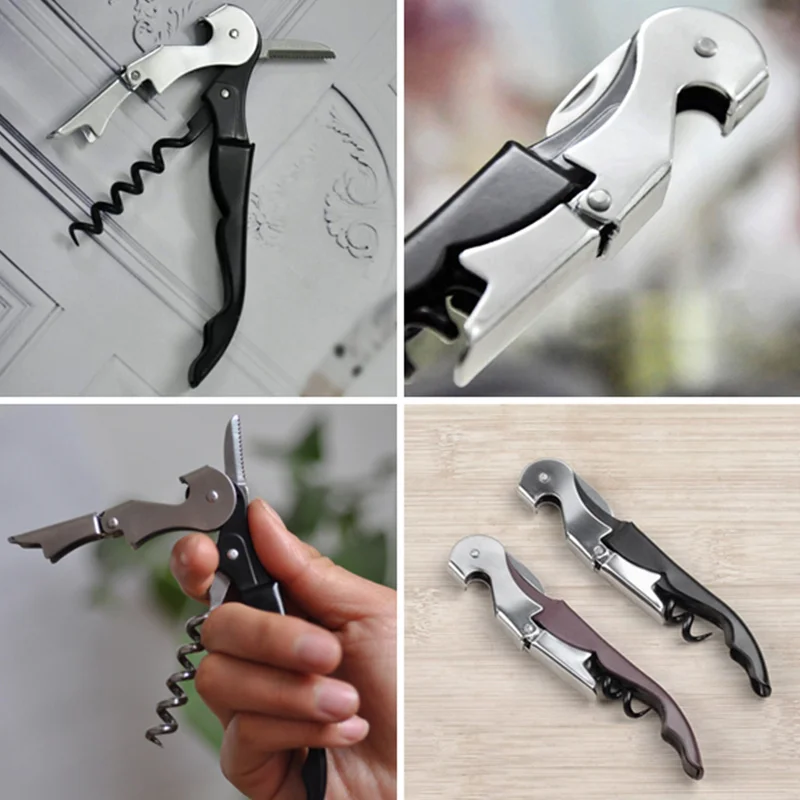 wine oppener Double Hinge Corkscrew Waiters bottle opener For Party Bar Wine Bottle Cap Opener Tools With Plastic Handle
wine oppener Double Hinge Corkscrew Waiters bottle opener For Party Bar Wine Bottle Cap Opener Tools With Plastic Handle