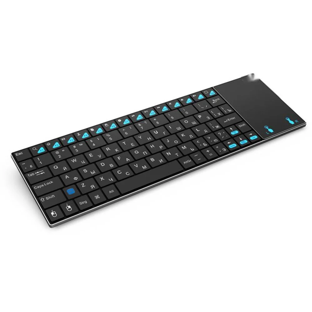 Русская клавиатура Rii mini K12 +/i12 + беспроводная и K12 + Bluetooth с сенсорной панелью мышь для ПК планшета Android
Русская клавиатура Rii mini K12 +/i12 + беспроводная и K12 + Bluetooth с сенсорной панелью мышь для ПК планшета Android