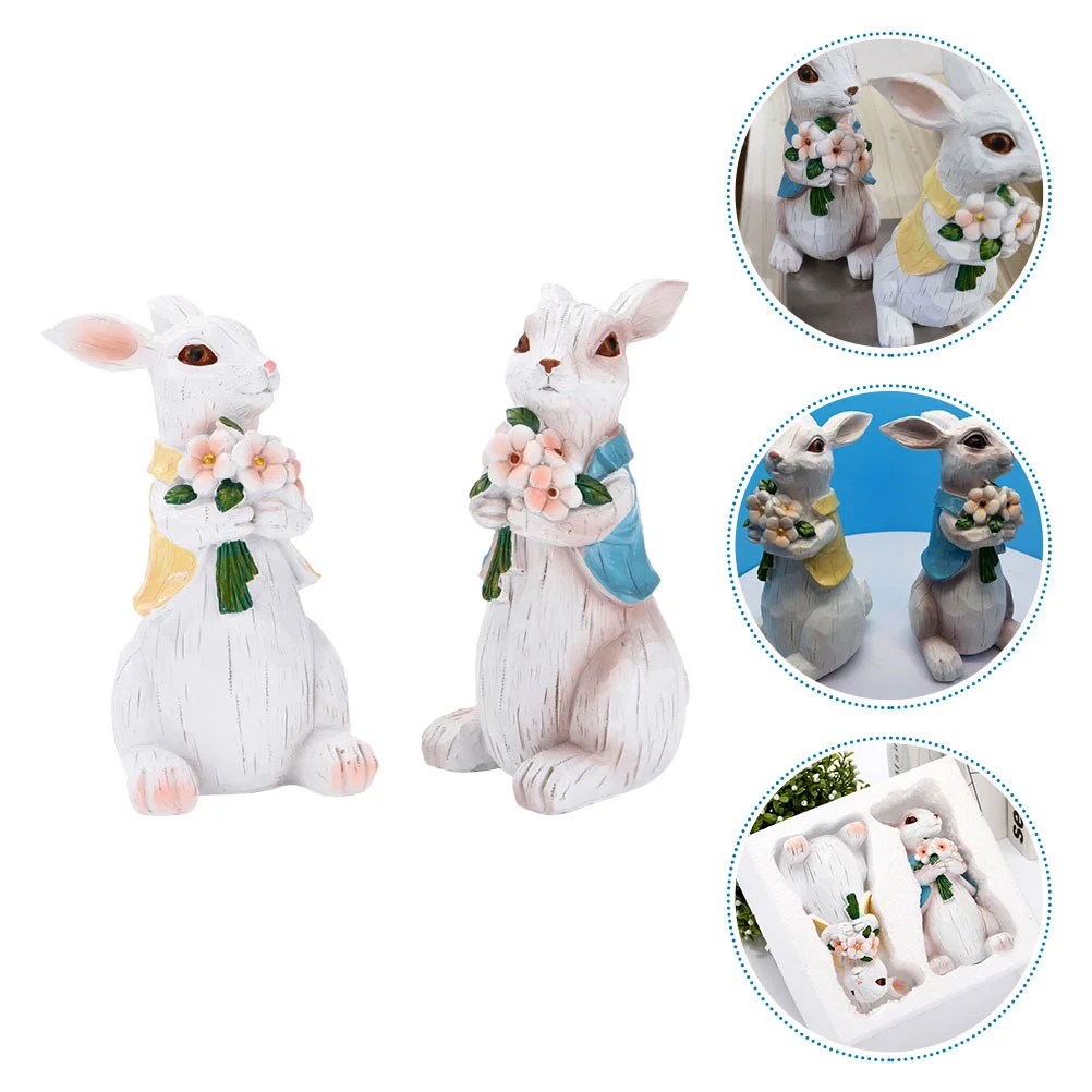 2 Pcs Child Free Ornament Rabbit Ornament Bunny Characters Toys Decorate Animal Landscape Decor Resin Chinese Zodiac Animal Baby
2 Pcs Child Free Ornament Rabbit Ornament Bunny Characters Toys Decorate Animal Landscape Decor Resin Chinese Zodiac Animal Baby