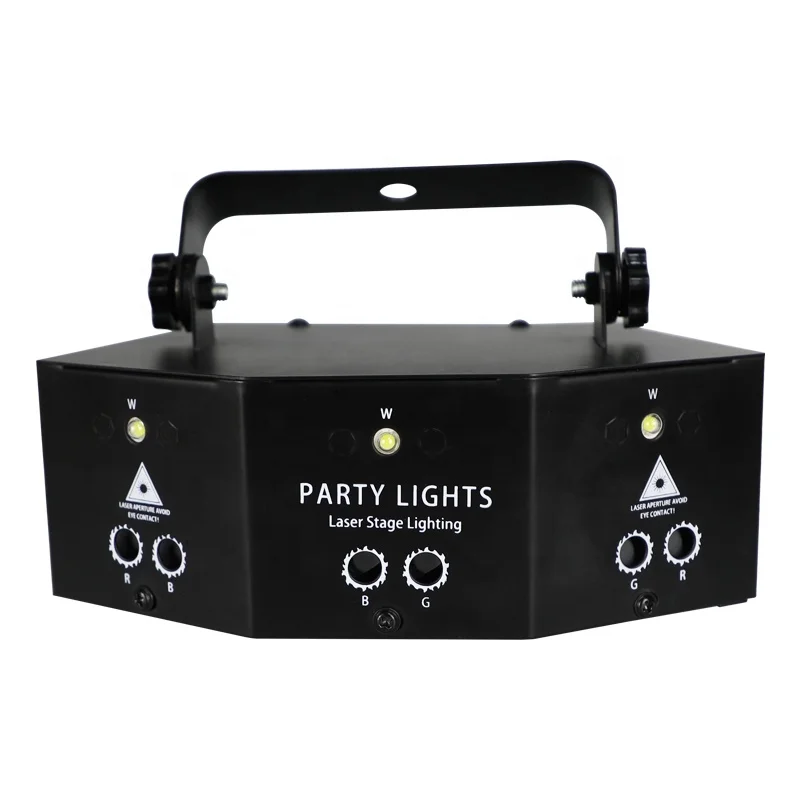 

Диско-лазерный светильник 9 глаз RGBW DJ проектор для вечеринки луч освещение DMX Голосовое управление светодиодный стробоскоп сценическое освещение для продажи клуб