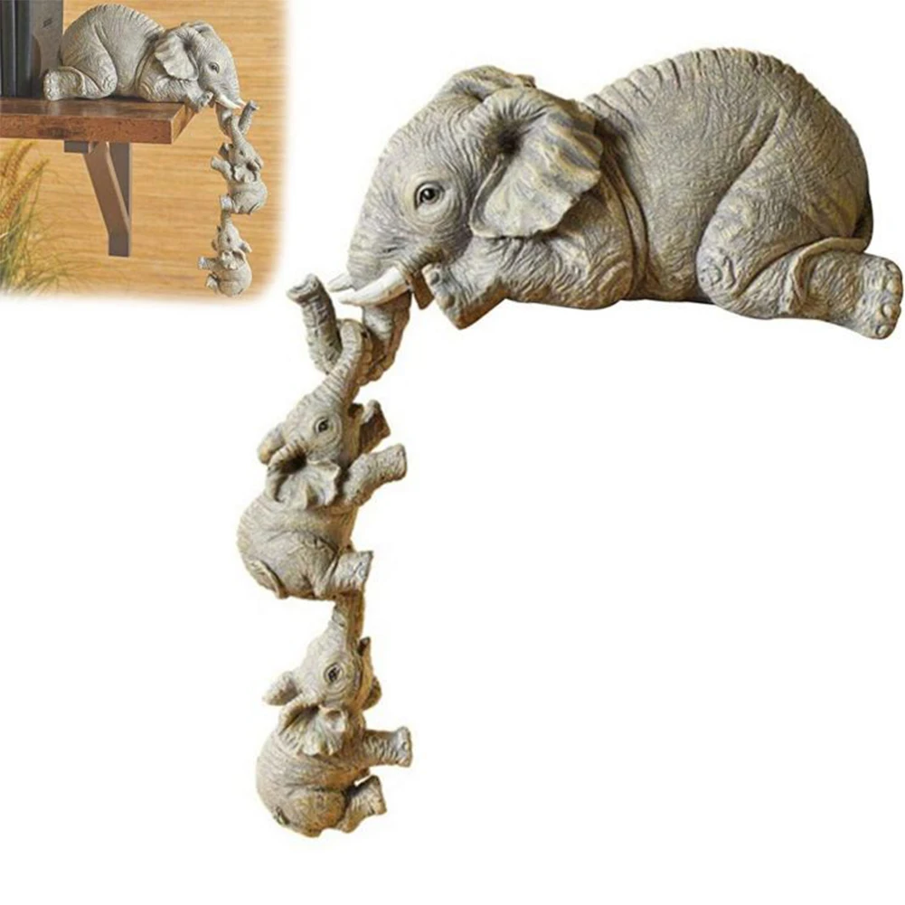 Elephants Mother Hanging 2-Babies Figurine Resin Craft Home Ornaments Elephant Three-piece Ornaments Home Decor Crafts Hot Sale
Elephants Mother Hanging 2-Babies Figurine Resin Craft Home Ornaments Elephant Three-piece Ornaments Home Decor Crafts Hot Sale