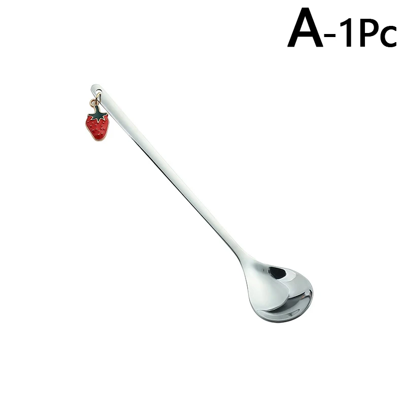 1PC Tableware Drink Spoon For Coffee Tea Fruit Pendant Stainless Steel Gold Silver Color Dessert Spoon Kitchen Accessories
1PC Tableware Drink Spoon For Coffee Tea Fruit Pendant Stainless Steel Gold Silver Color Dessert Spoon Kitchen Accessories