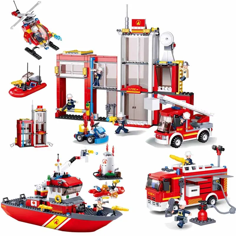 Sluban Building Blocks City Fire Fight Series Truck Hero Firetruck Car Speedboat Vehicle Bricks Classic Model Toys Kids Gifts
Sluban Building Blocks City Fire Fight Series Truck Hero Firetruck Car Speedboat Vehicle Bricks Classic Model Toys Kids Gifts