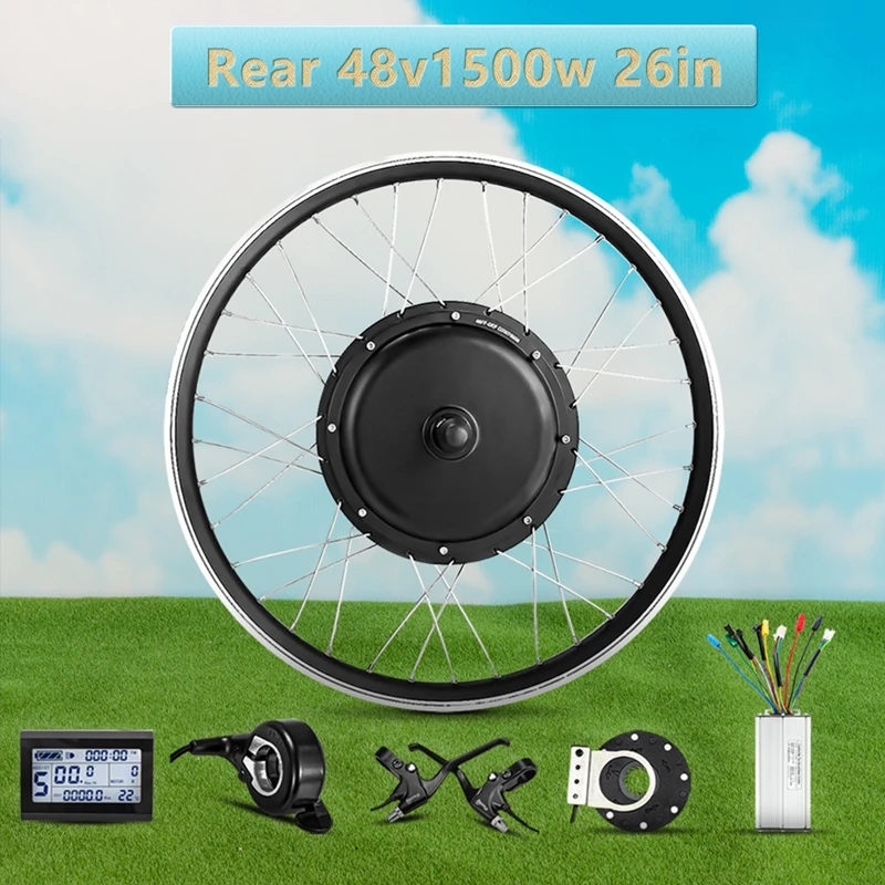 Заднее моторное колесо 1500 Вт, комплект для электрического велосипеда 48 В, комплект для преобразования в электровелосипед, колесо двигателя с ступицей 26 дюймов 28 дюймов
Заднее моторное колесо 1500 Вт, комплект для электрического велосипеда 48 В, комплект для преобразования в электровелосипед, колесо двигателя с ступицей 26 дюймов 28 дюймов