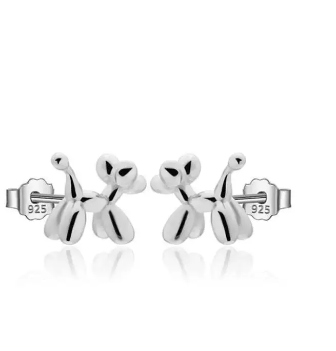 Real 925 Sterling Silver Earring Fashion Animal Balloon Dog Stud Earrings For Women Children Girls Jewelry DA2606
Real 925 Sterling Silver Earring Fashion Animal Balloon Dog Stud Earrings For Women Children Girls Jewelry DA2606