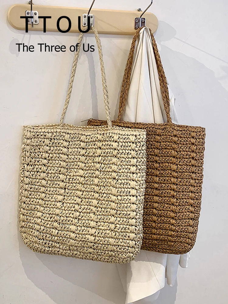 Hand-woven Women's Shoulder Handbag Bohemian 2022 Summer Fashion Straw Beach Tote Bag Travel Shopper Weaving Shopping Bags
Hand-woven Women's Shoulder Handbag Bohemian 2022 Summer Fashion Straw Beach Tote Bag Travel Shopper Weaving Shopping Bags