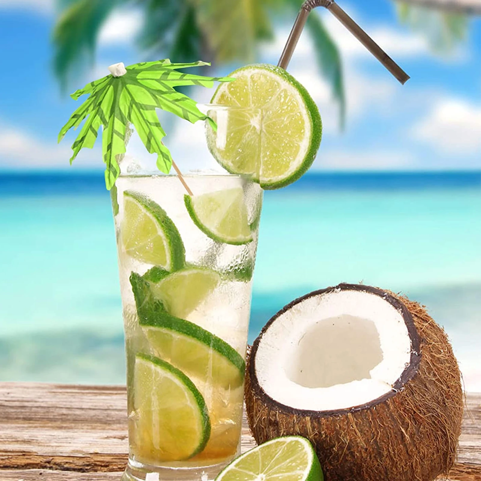 10pcs Tropical Coconut Palm Tree Paper Umbrella Cocktail Picks Fruit Picks Cupcake Toppers Hawaii Birthday Party Decorations
10pcs Tropical Coconut Palm Tree Paper Umbrella Cocktail Picks Fruit Picks Cupcake Toppers Hawaii Birthday Party Decorations