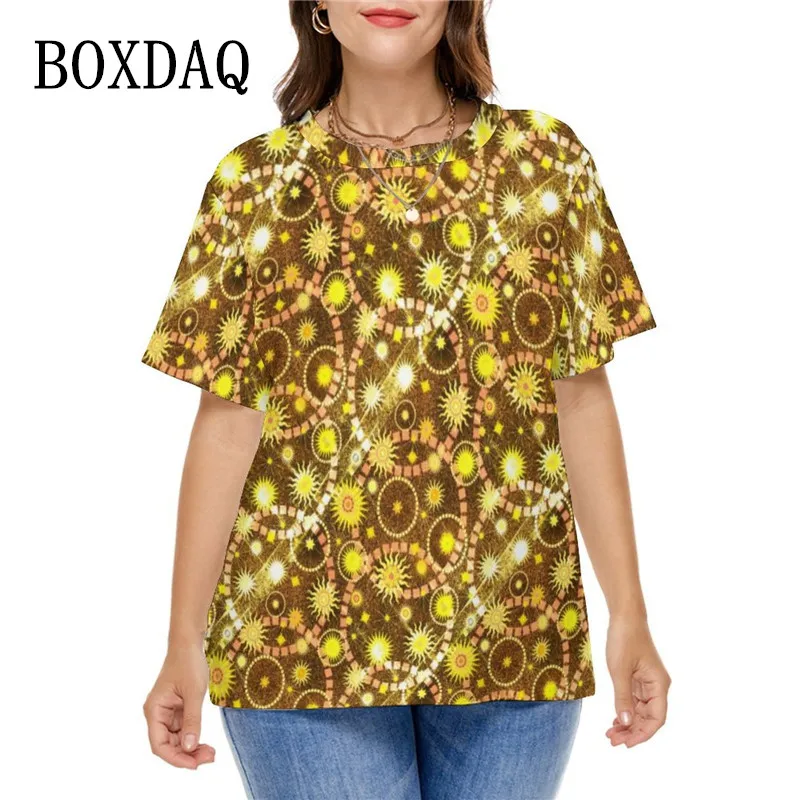 Tysonia Sun T-Shirt Retro Gold Suns Print Aesthetic Tees Short Sleeve Casual Tshirt Women Summer Graphic Clothes Plus Size 4XL
Tysonia Sun T-Shirt Retro Gold Suns Print Aesthetic Tees Short Sleeve Casual Tshirt Women Summer Graphic Clothes Plus Size 4XL