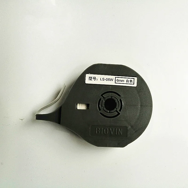Free Delivery 6mm White Label Tape Cassette LS-06W Original For wire marking machine electronic lettering machine S650 S700E
Free Delivery 6mm White Label Tape Cassette LS-06W Original For wire marking machine electronic lettering machine S650 S700E