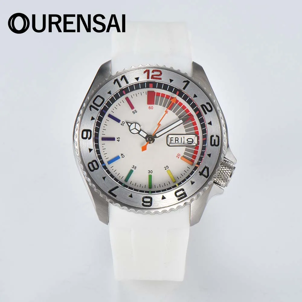 40.5mm Men's Watch 5 Ceramic Bezel Water Resistant Convex Glass 316 Stainless Steel NH36 Movement SKX007 case Rubber strap
40.5mm Men's Watch 5 Ceramic Bezel Water Resistant Convex Glass 316 Stainless Steel NH36 Movement SKX007 case Rubber strap