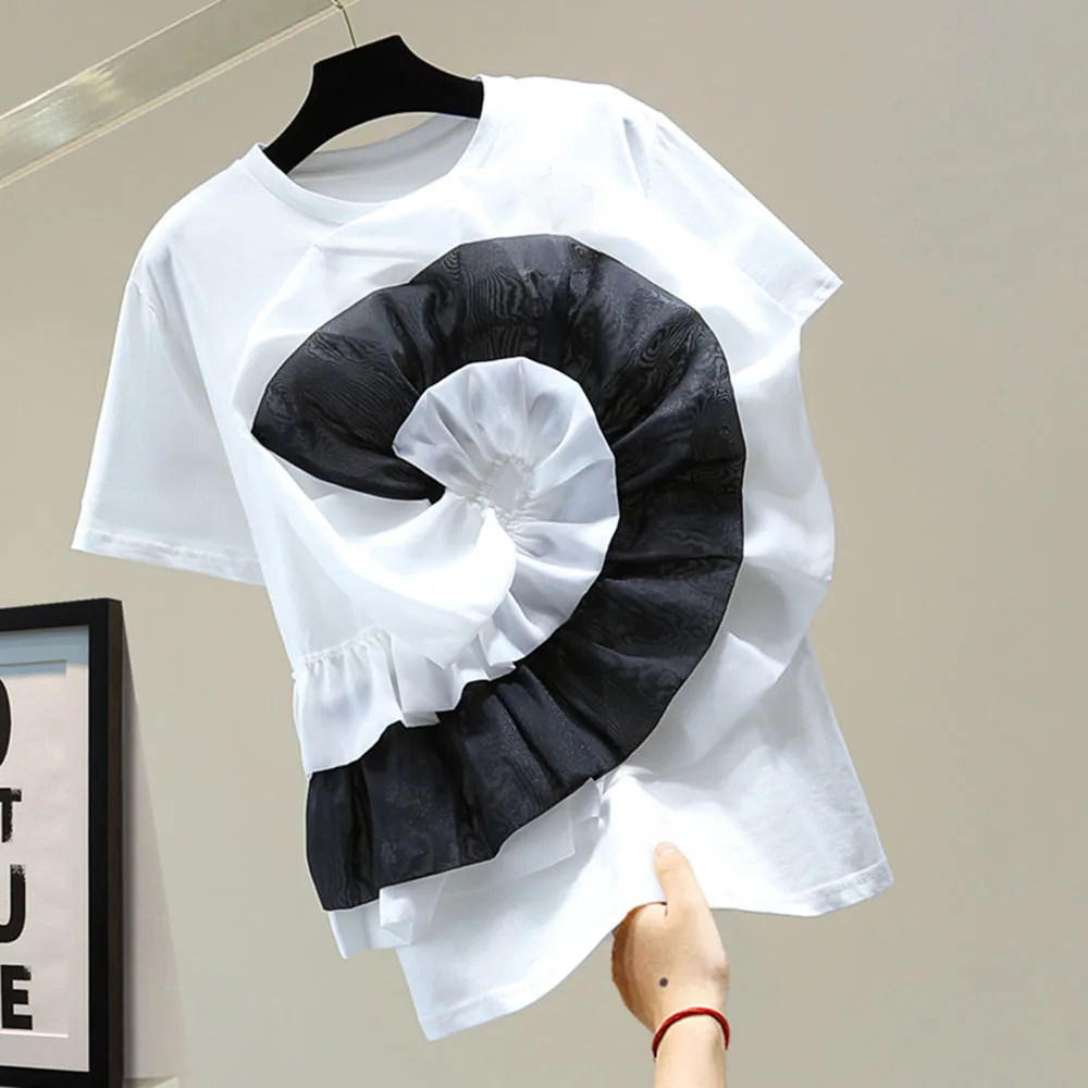Women's T-Shirt Short-sleeved T-shirt 2022 Summer Casual Top Tide Patchwork Straight Loose Fungus Decor Daily Simple Basic Tee
Women's T-Shirt Short-sleeved T-shirt 2022 Summer Casual Top Tide Patchwork Straight Loose Fungus Decor Daily Simple Basic Tee