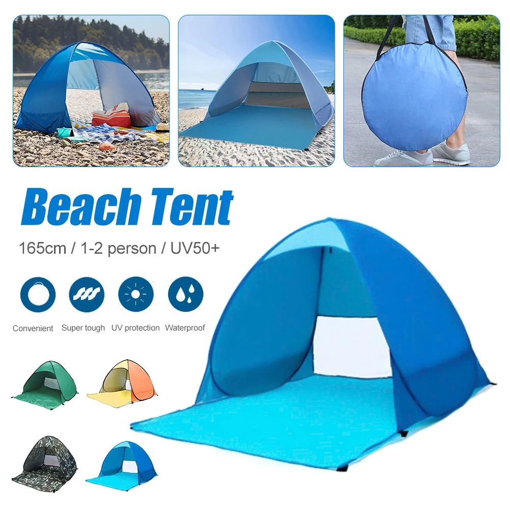 UV50+ Beach Tent Pop Up Instant Setup Tent 1-2 Person UV Protection Shelter Beach Canopy Lightweight for Beach Fishing Camping
UV50+ Beach Tent Pop Up Instant Setup Tent 1-2 Person UV Protection Shelter Beach Canopy Lightweight for Beach Fishing Camping