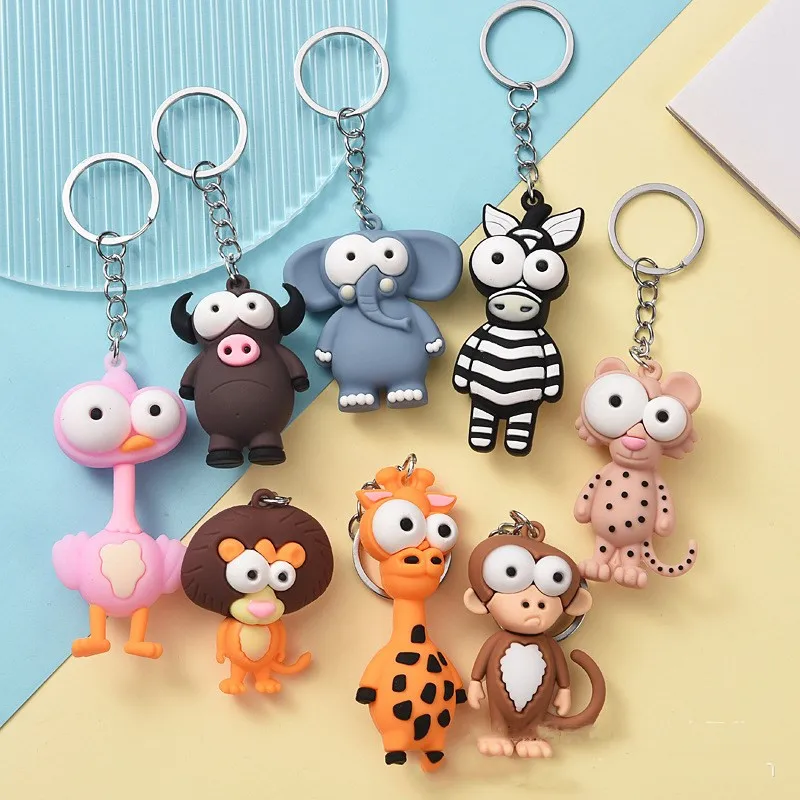 Cartoon Jungle animals Keychains Zebra Lion Giraffe Funny Toy key ring for Baby Shower Birthday Party Decorations kids Favors
Cartoon Jungle animals Keychains Zebra Lion Giraffe Funny Toy key ring for Baby Shower Birthday Party Decorations kids Favors