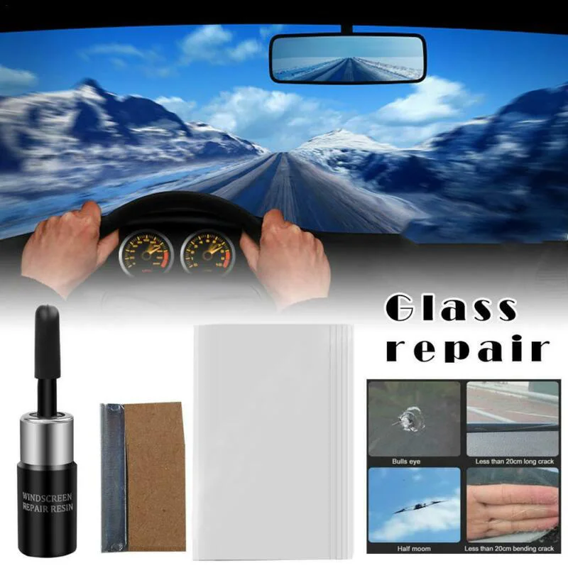 

Car Windshield Cracked Repair Tool Windscreen Glass Repair Resin Kit Auto Window Restore Glue Vehicle Casement Fix Tools