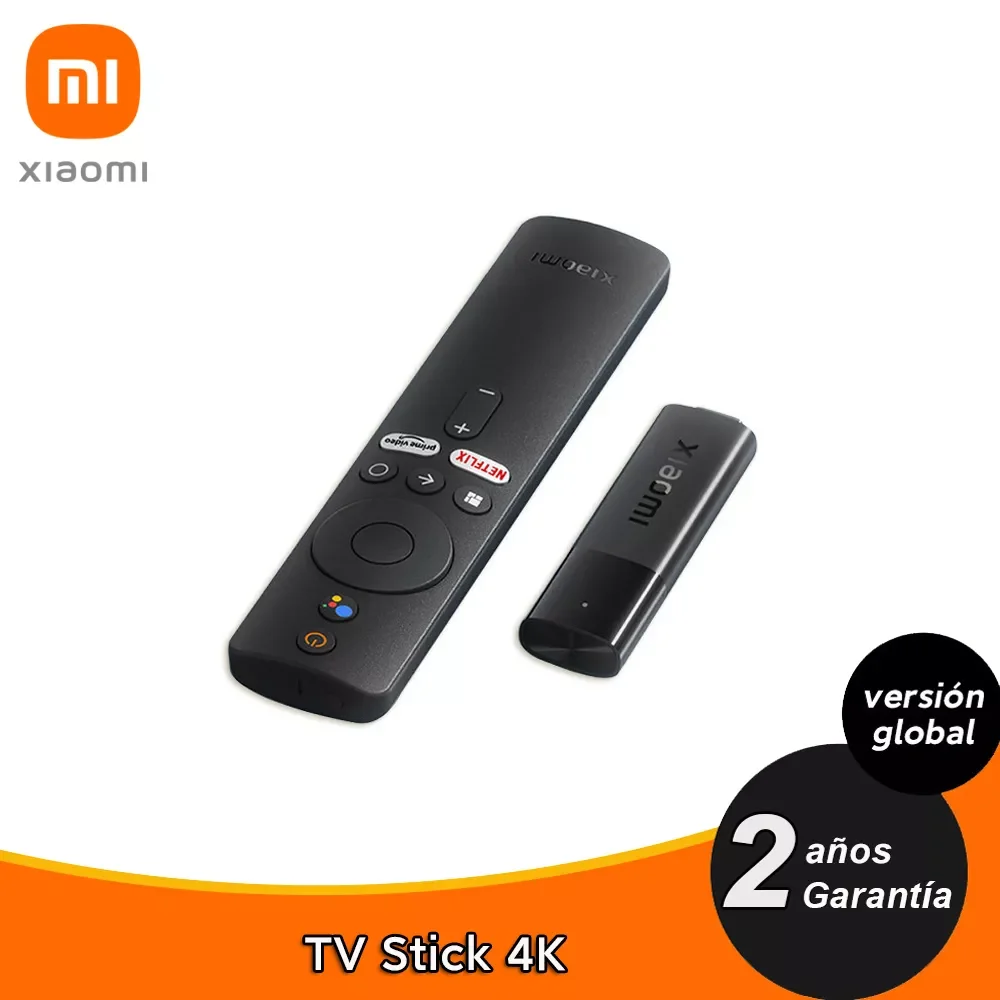 Global Version Xiaomi Mi TV Stick 4K Android TV 11 2GB RAM 8GB ROM Netflix Wifi Google Assistant Bluetooth 5.0 Smart TV Dongle
Global Version Xiaomi Mi TV Stick 4K Android TV 11 2GB RAM 8GB ROM Netflix Wifi Google Assistant Bluetooth 5.0 Smart TV Dongle