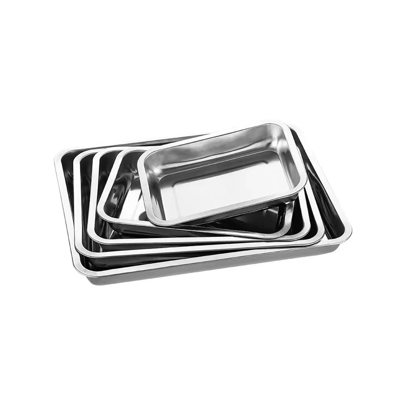 Rectangular Commercial and Household Square Plate Steamed Fish Dish Serving Plate Barbecue Plate Plates Set Stainless Steel Tray
Rectangular Commercial and Household Square Plate Steamed Fish Dish Serving Plate Barbecue Plate Plates Set Stainless Steel Tray