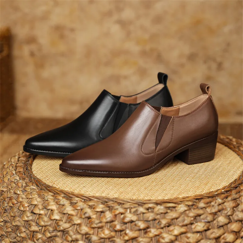 New Vintage Women Shoes Spring/Autumn Shoes for Woman Genuine Leather Women Pumps Pointed Toe Loafers Casual Shoes Zapatos Mujer
New Vintage Women Shoes Spring/Autumn Shoes for Woman Genuine Leather Women Pumps Pointed Toe Loafers Casual Shoes Zapatos Mujer