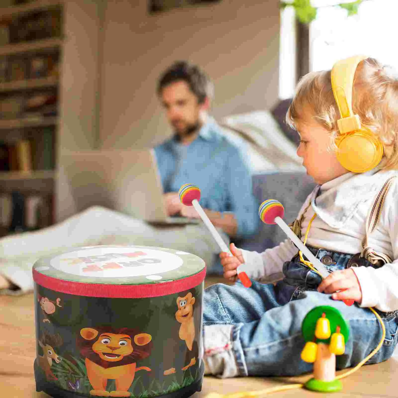 1 Set Drum Musical Instrument Drum Percussion Instrument with Sticks for Children
1 Set Drum Musical Instrument Drum Percussion Instrument with Sticks for Children