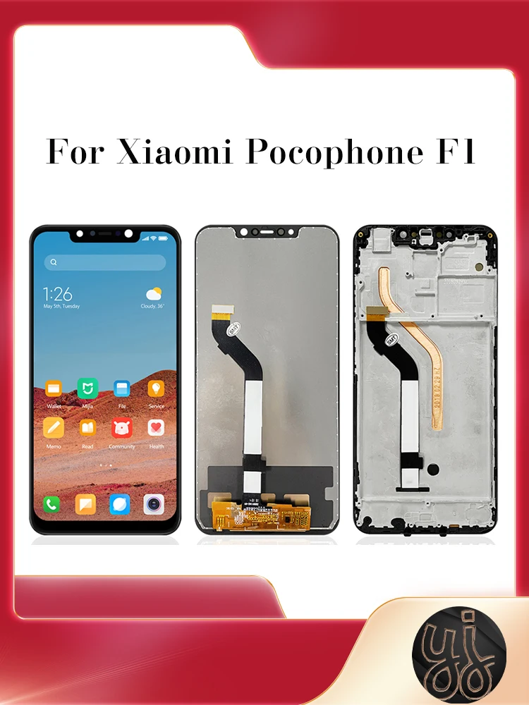 100% Test 6.18" Display for XiaoMi Pocophone POCO F1 LCD Touch Screen Digitizer Assembly Repair For Xiaomi PocophoneF1
100% Test 6.18" Display for XiaoMi Pocophone POCO F1 LCD Touch Screen Digitizer Assembly Repair For Xiaomi PocophoneF1