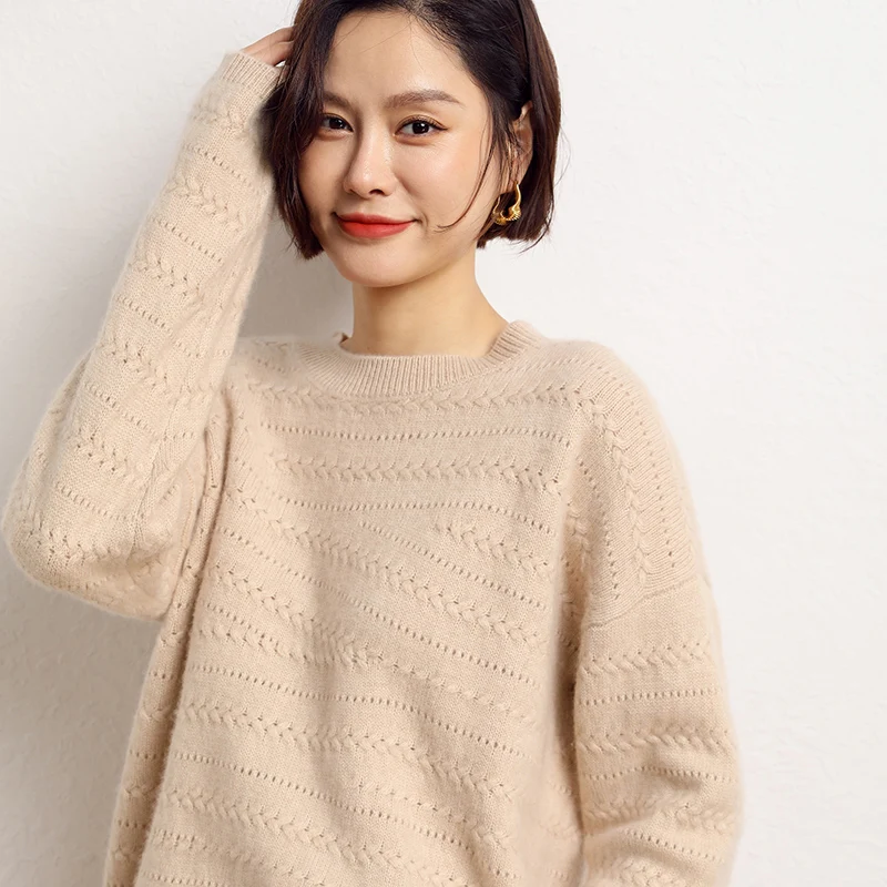 2022 Hot Sale Autumn Winter 100% Pure Cashmere Sweater O-neck Women's High Quality Soft Female Loose Thickened Knitted Pullo
2022 Hot Sale Autumn Winter 100% Pure Cashmere Sweater O-neck Women's High Quality Soft Female Loose Thickened Knitted Pullo