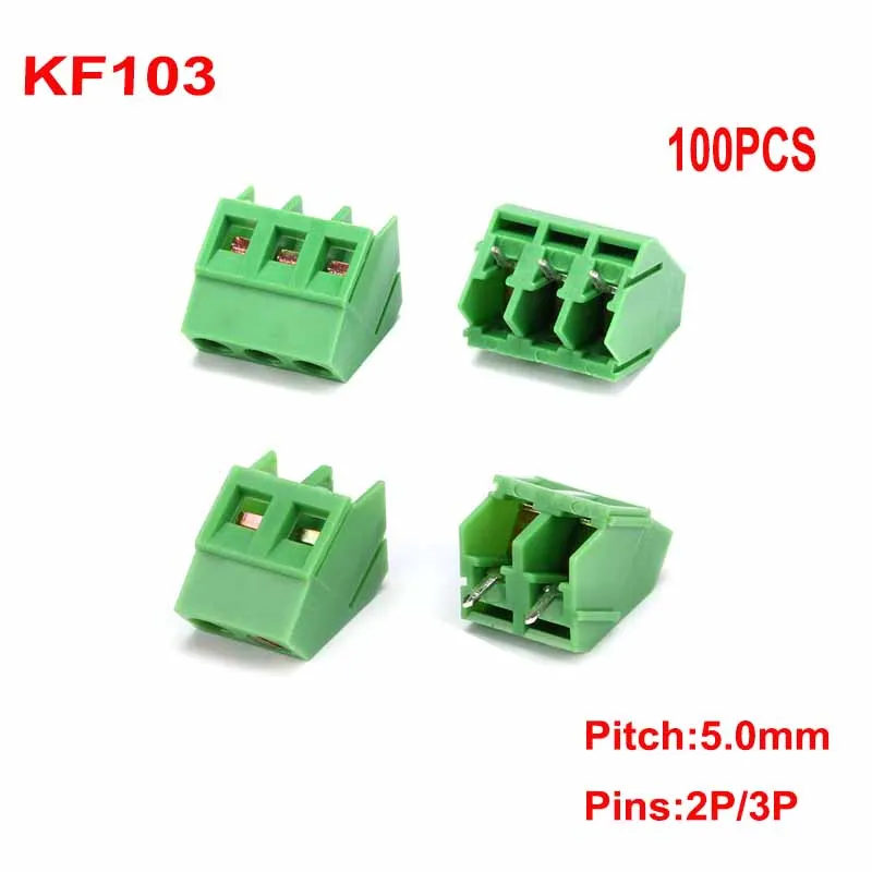 100 шт. KF103 5,0 мм Шаг 2P 3P винтовая Клеммная колодка провод PCB Клеммная колодка 5 мм Тип соединительный кабель 300 В 10A KF103 зеленый
100 шт. KF103 5,0 мм Шаг 2P 3P винтовая Клеммная колодка провод PCB Клеммная колодка 5 мм Тип соединительный кабель 300 В 10A KF103 зеленый