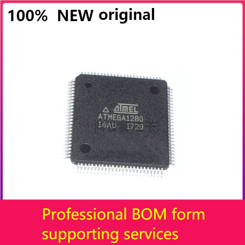ATMEGA1280-16AU ATMEGA1280 QFP100 Microcontroller New original ic chip In stock 100% original
ATMEGA1280-16AU ATMEGA1280 QFP100 Microcontroller New original ic chip In stock 100% original