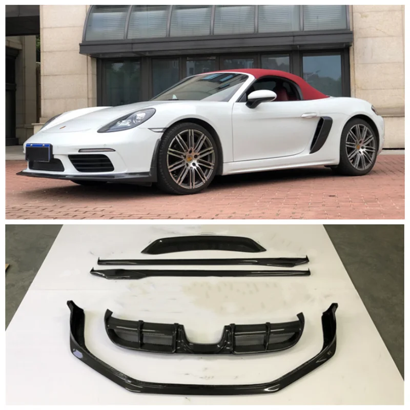 For Porsche 718 Cayman Boxster 2016-2022 Real Carbon Fiber Bumper Front Lip Splitter Rear Diffuser Spoiler Side Skirt
For Porsche 718 Cayman Boxster 2016-2022 Real Carbon Fiber Bumper Front Lip Splitter Rear Diffuser Spoiler Side Skirt