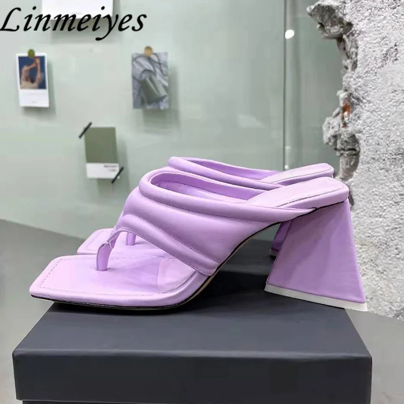 Flip Flops Genuine Leather Chunky Heels Slippers Women Summer Slides Block High Heels Mules Runway Shoes Woman Zapatillas Mujer
Flip Flops Genuine Leather Chunky Heels Slippers Women Summer Slides Block High Heels Mules Runway Shoes Woman Zapatillas Mujer