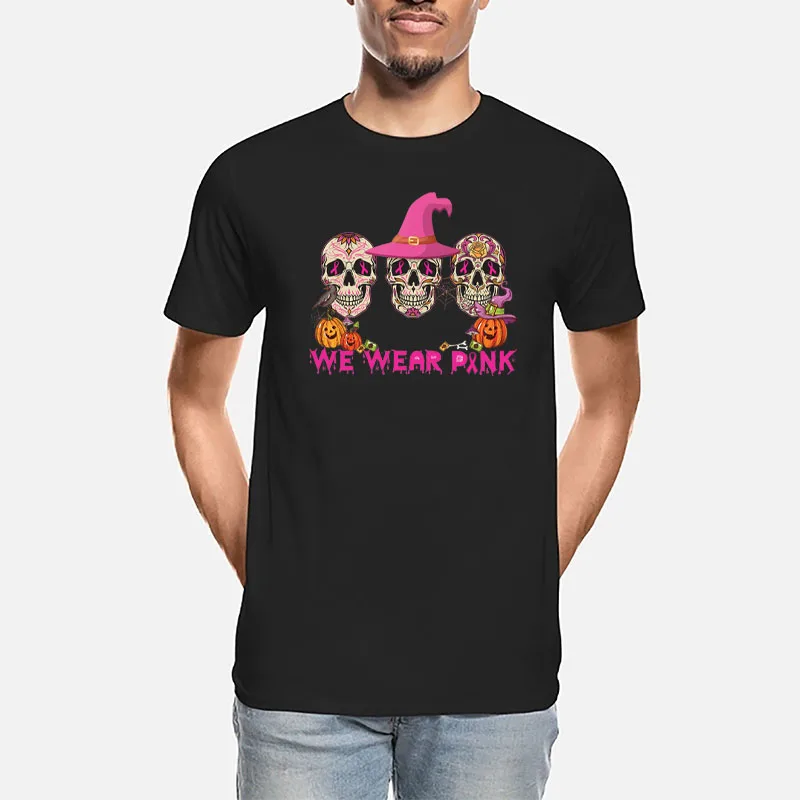 We Wear Pink In Halloween T Shirt Funny Humor Skulls Jack-O-Lantern Mens T Shirts Streetwear Men Girl Boy Holiday Gift Tops Tee 
We Wear Pink In Halloween T Shirt Funny Humor Skulls Jack-O-Lantern Mens T Shirts Streetwear Men Girl Boy Holiday Gift Tops Tee