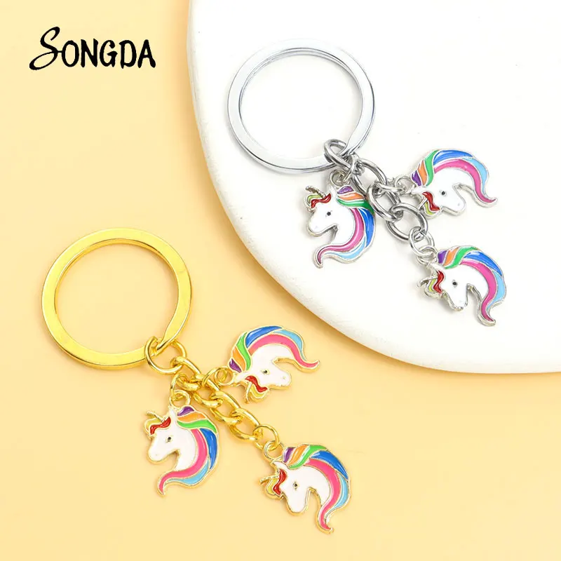 Cute Rainbow Unicorn Enamel Keychain Colorful Cartoon Animal Pendant Key Chains for Women Girls Car Bag Key Accessories Souvenir
Cute Rainbow Unicorn Enamel Keychain Colorful Cartoon Animal Pendant Key Chains for Women Girls Car Bag Key Accessories Souvenir