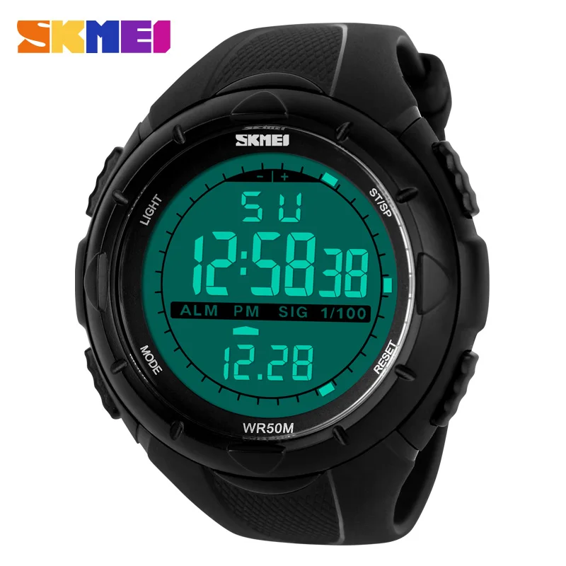 

SKMEI Brand LED Digital Mens Military Watch Men Sports Watches 5ATM Swim Climbing Fashion Outdoor Casual Men Wristwatches 1025