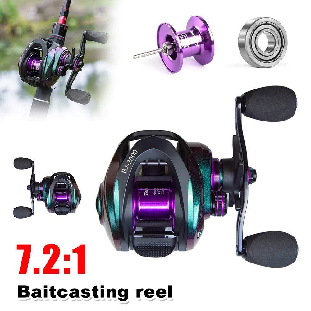 Ultra-Light Baitcasting Reel 8KG Max Drag Metal Fishing Reel for 5-30g Lure 7.2:1 Ratio Magnetic Brake Freshwater Saltwater Reel
Ultra-Light Baitcasting Reel 8KG Max Drag Metal Fishing Reel for 5-30g Lure 7.2:1 Ratio Magnetic Brake Freshwater Saltwater Reel