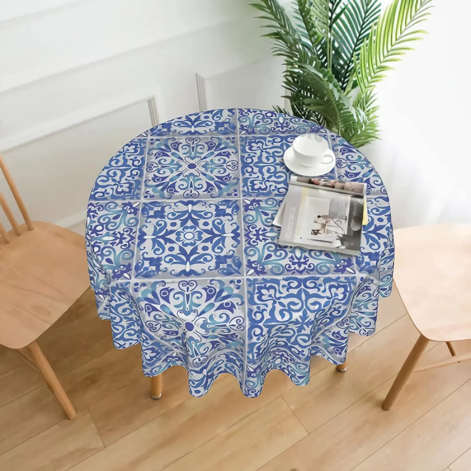 Ethnic Moroccan Tablecloth 60 Inch Round Blue Arabesque Tablecloths Washable Abstract Farmhouse Table Cloth
Ethnic Moroccan Tablecloth 60 Inch Round Blue Arabesque Tablecloths Washable Abstract Farmhouse Table Cloth