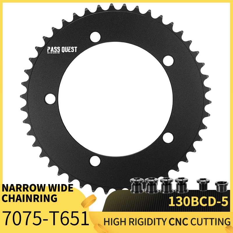 PASS QUEST 130BCD Bicycle chainring 46-58T For Venue bicycle fixed gear track bike fixed gear bicycles
PASS QUEST 130BCD Bicycle chainring 46-58T For Venue bicycle fixed gear track bike fixed gear bicycles