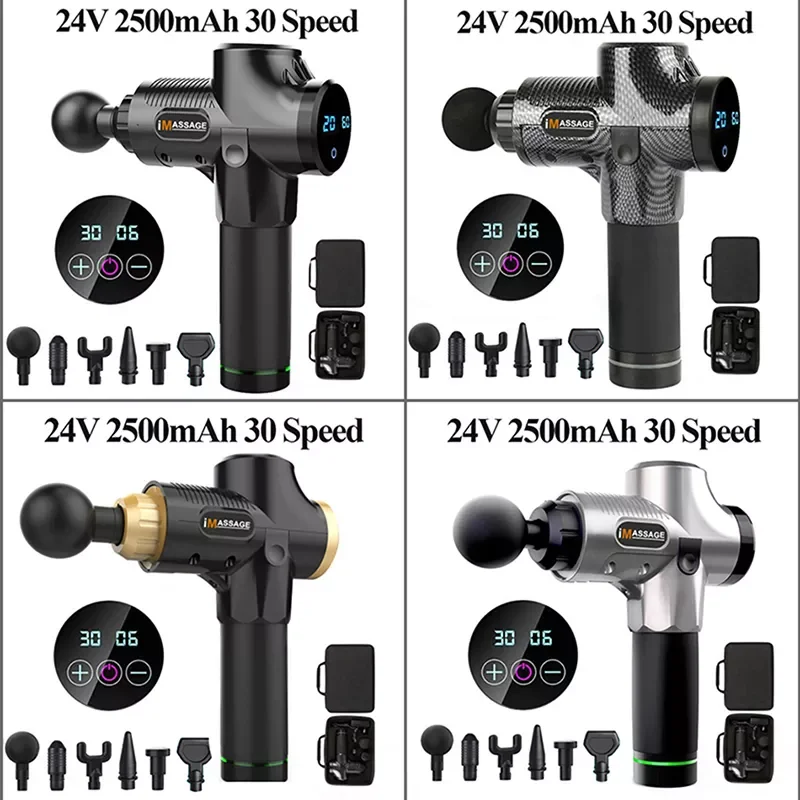 Professional Massage Gun Deep Percussion Muscle Relax Massager 2500 mAh Electric Recovery Fitness Equipment Low Noise
Professional Massage Gun Deep Percussion Muscle Relax Massager 2500 mAh Electric Recovery Fitness Equipment Low Noise