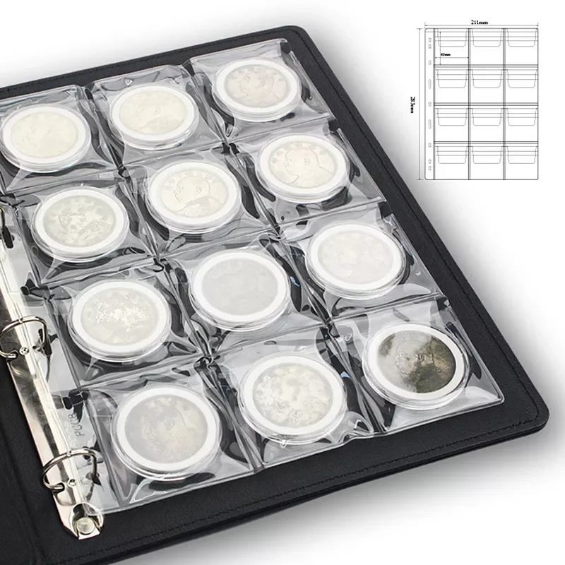 12 Grids Transparent World Coin Collection Storage Holder Money Album Book DIY Decoration
12 Grids Transparent World Coin Collection Storage Holder Money Album Book DIY Decoration