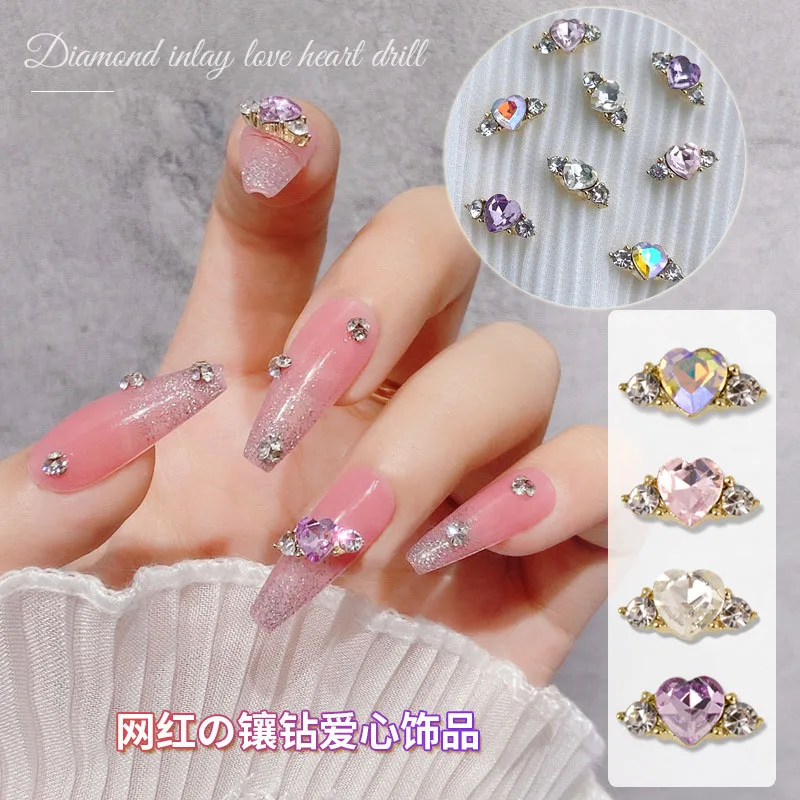 10Pcs Heart Ring Shaped Nail Art Crystal Rhinestones 11x5mm Sparkle Glass Nail Designer Charms For Luxury Nail Accessories
10Pcs Heart Ring Shaped Nail Art Crystal Rhinestones 11x5mm Sparkle Glass Nail Designer Charms For Luxury Nail Accessories