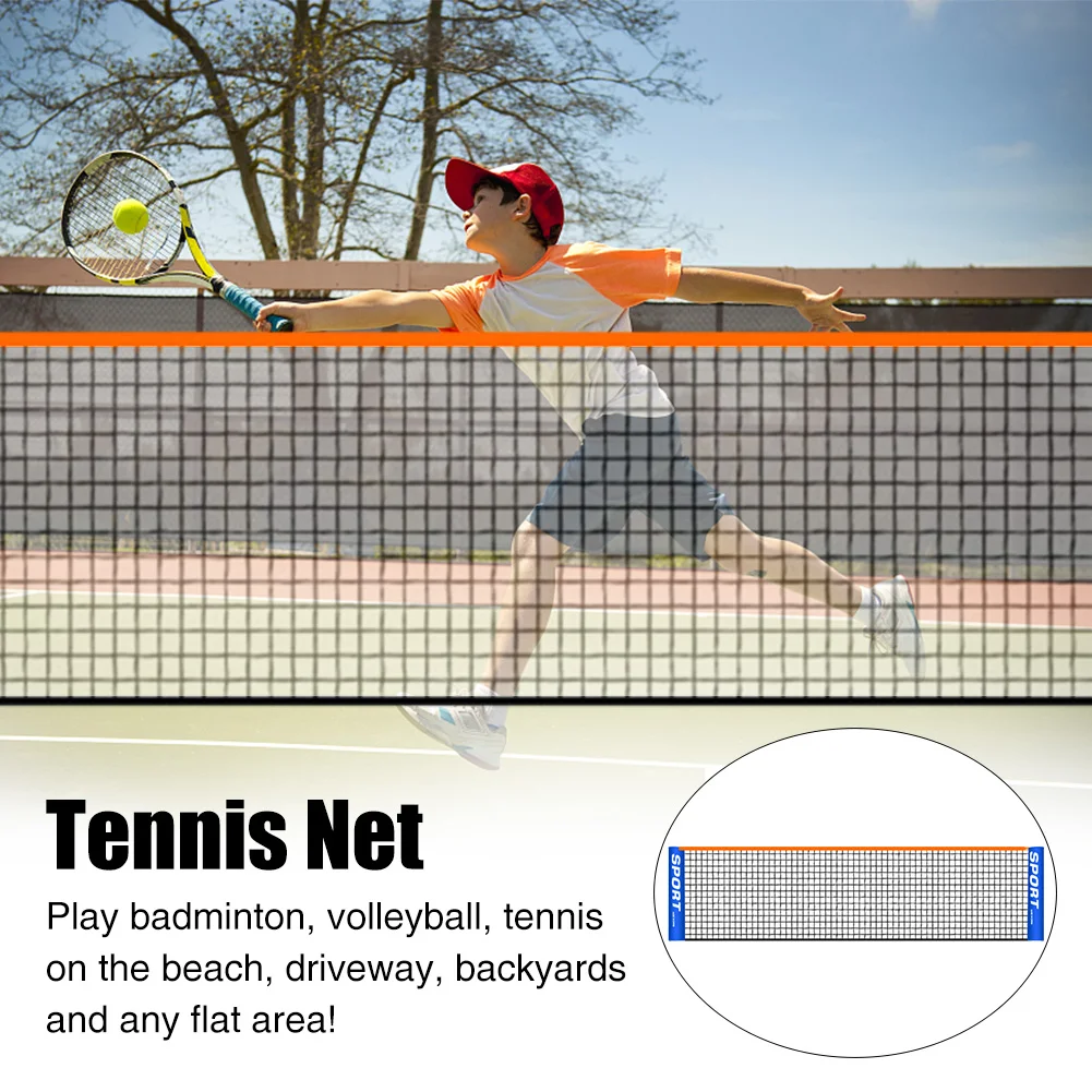 

Standard Court Badminton Easy Setup PE Driveway Indoor Outdoor Beach Sport Training Foldable Portable Volleyball Tennis Net