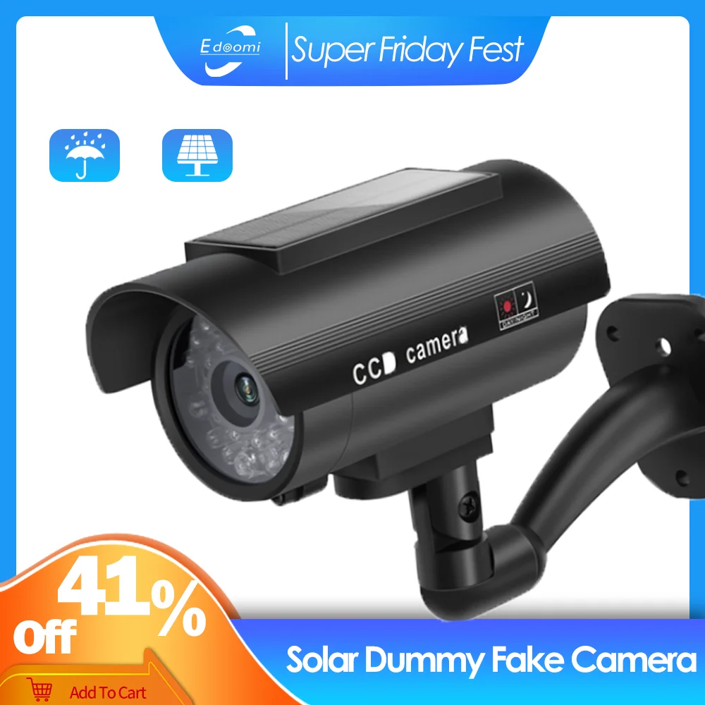 Solar Power Dummy Camera Outdoor Indoor Bullet LED Light Monitor Security Waterproof Fake Camera CCTV Surveillance Camera
Solar Power Dummy Camera Outdoor Indoor Bullet LED Light Monitor Security Waterproof Fake Camera CCTV Surveillance Camera