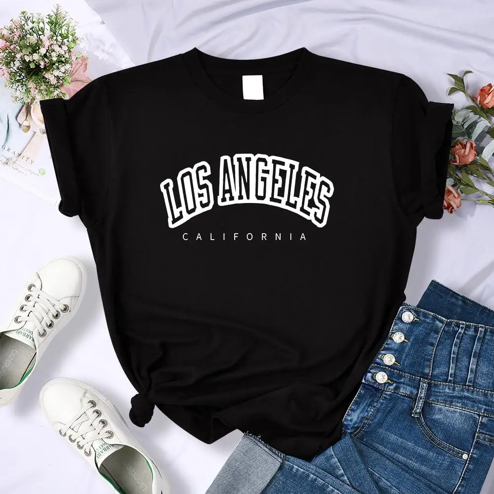 Los Angeles California Funny Letter Print Womens T-Shirt Street Breathable Short Sleeve Fashion Casual Clothes Summer Tshirts
Los Angeles California Funny Letter Print Womens T-Shirt Street Breathable Short Sleeve Fashion Casual Clothes Summer Tshirts