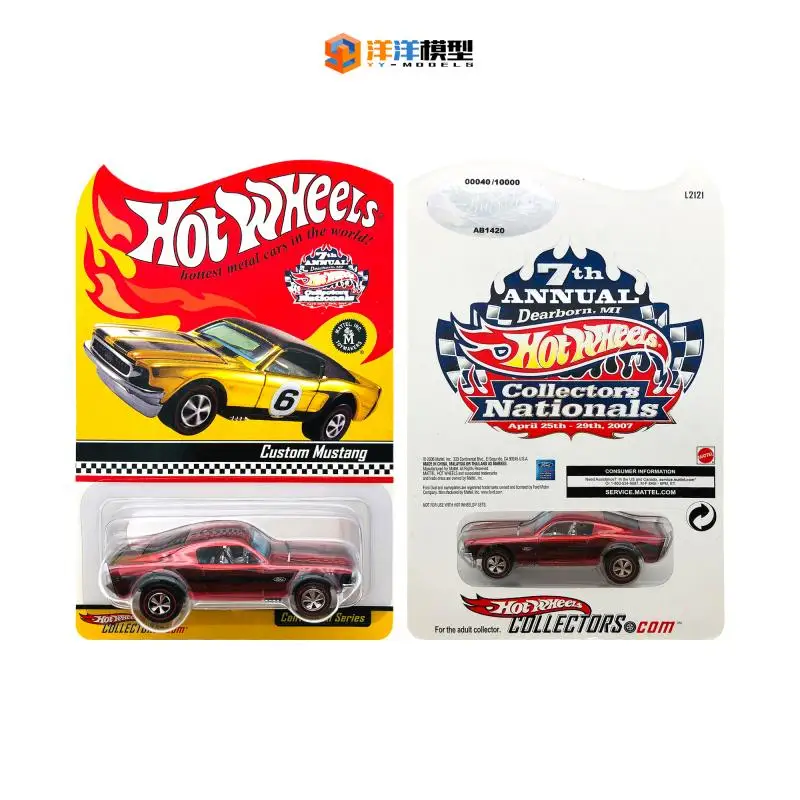 

Hot Wheels 1:64 custom mustang Collection of die cast alloy trolley model ornaments