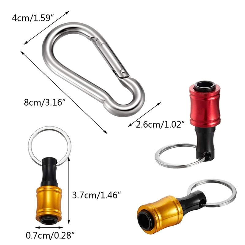 6 Pcs/set Keychain Extension Bar 1/4 Inch Hex Shank Keychain Aluminum Alloy Quick-change Sleeve Conversion Rod
6 Pcs/set Keychain Extension Bar 1/4 Inch Hex Shank Keychain Aluminum Alloy Quick-change Sleeve Conversion Rod