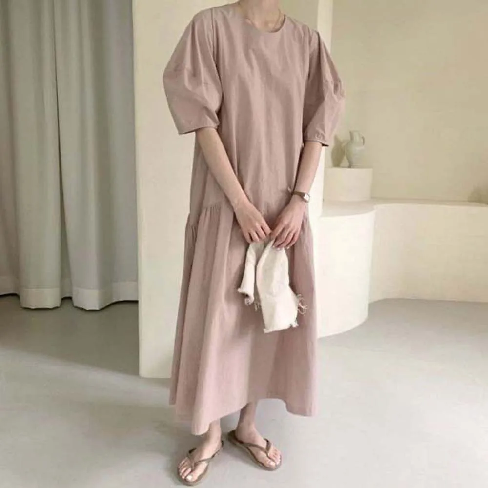 Повседневное женское платье, летнее модное свободное однотонное платье с коротким рукавом, пуловер с круглым вырезом в японском и корейско...
Повседневное женское платье, летнее модное свободное однотонное платье с коротким рукавом, пуловер с круглым вырезом в японском и корейско...