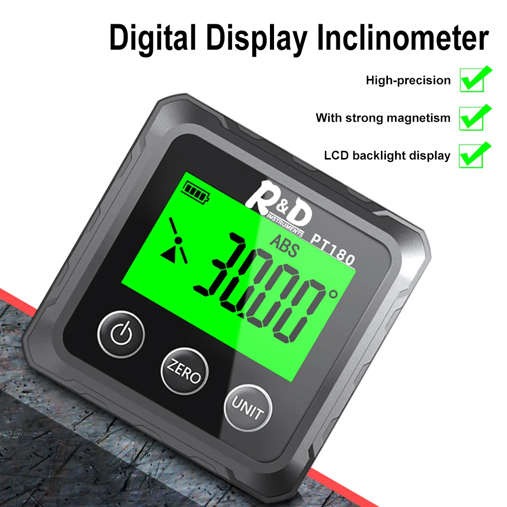 New PT180 Angle Protractor Universal Bevel 360 Degree Mini Electronic Digital Protractor Inclinometer Tester Measuring Tools
New PT180 Angle Protractor Universal Bevel 360 Degree Mini Electronic Digital Protractor Inclinometer Tester Measuring Tools