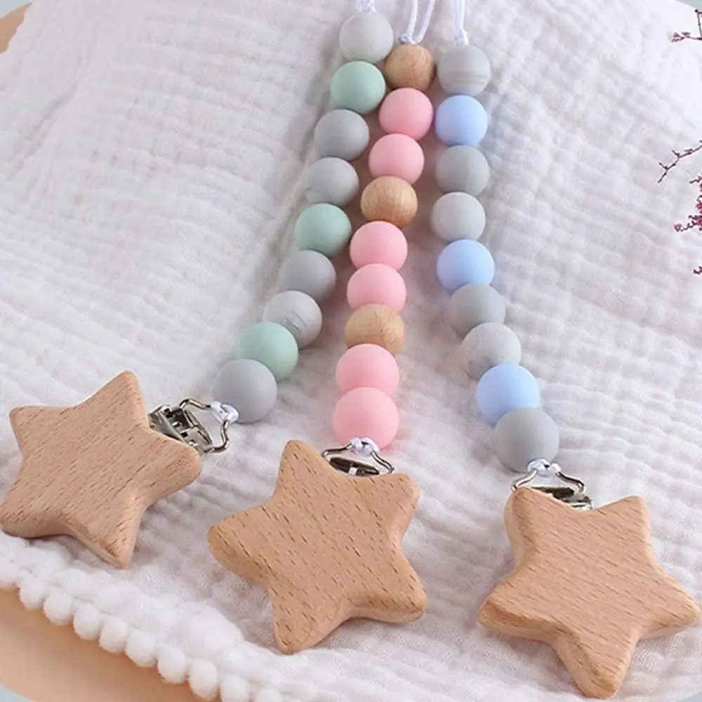 Wood Nipple Holder Clips Toddler Star Wood Clips Baby Teether Toys Straps Baby Pacifier Chain Pacifier Holder Clips
Wood Nipple Holder Clips Toddler Star Wood Clips Baby Teether Toys Straps Baby Pacifier Chain Pacifier Holder Clips
