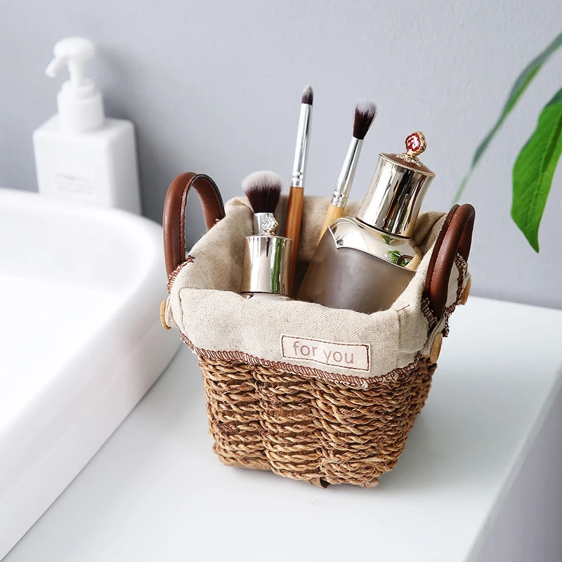 Hemp Rope Woven Basket With Fabric Liner And Side Handle Mini Flower Basket Decorative Ornaments For Household
Hemp Rope Woven Basket With Fabric Liner And Side Handle Mini Flower Basket Decorative Ornaments For Household