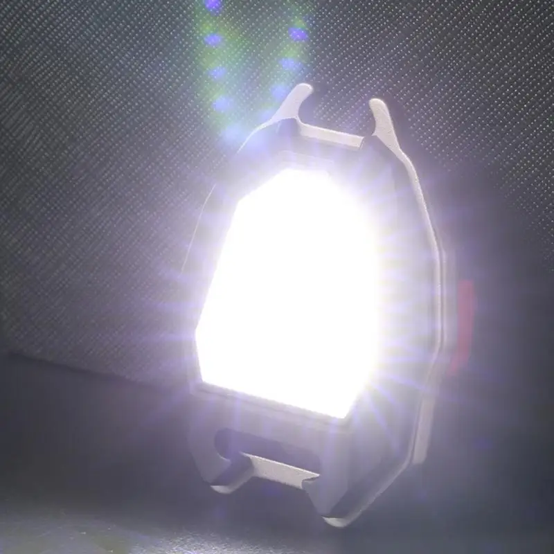 

Mini LED Working Light Portable Keychain Flashlight Camping COB Lamp For Cigarette Lighter Bottle Opener Emergency Whistle Light