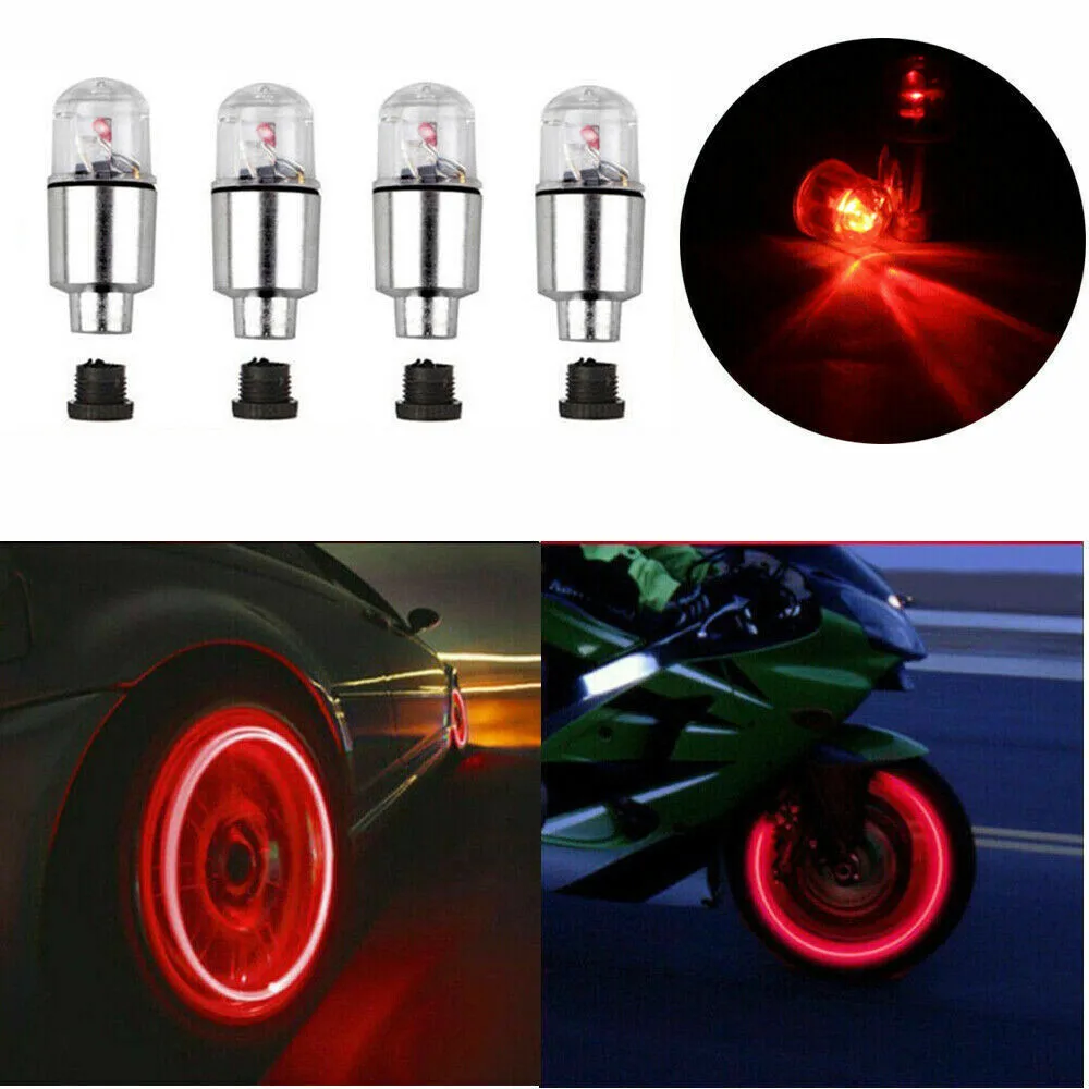 4pcs Wheel Lights Cap Car Auto Wheel Tire Tyre Air Valve Stem LED Light Cap Cover Accessories Kits Fits For Bike Car Motorcycle
4pcs Wheel Lights Cap Car Auto Wheel Tire Tyre Air Valve Stem LED Light Cap Cover Accessories Kits Fits For Bike Car Motorcycle