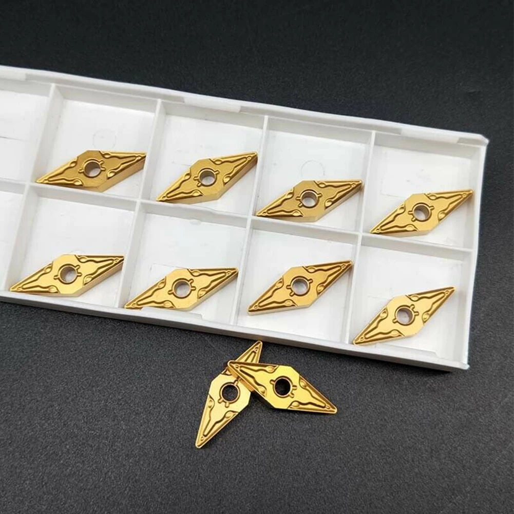 Processing Indexable Carbide Inserts Cutter VNMG160408 -MA 10pcs/set Blade CNC Carbide Cast Iron Glod Industrial
Processing Indexable Carbide Inserts Cutter VNMG160408 -MA 10pcs/set Blade CNC Carbide Cast Iron Glod Industrial